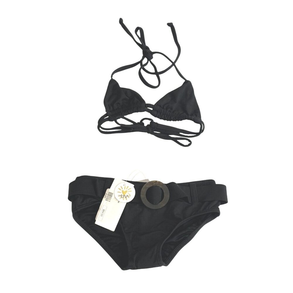 Submarine Belted Bikini in Black